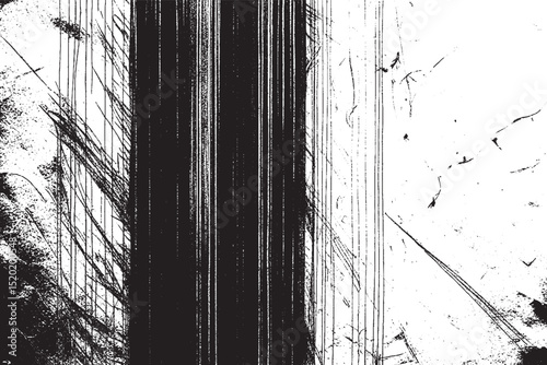 Vertical Scratches and Grunge Texture in Black and White

