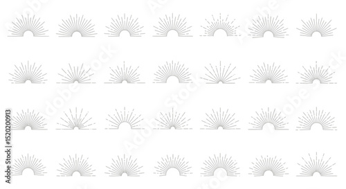 Vintage Sunburst Collection 24 Retro Sunburst Designs for Logos, Branding & More
