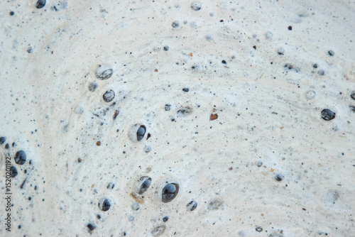 Black background, texture, foam, garden, earth, water, seethe, drawing