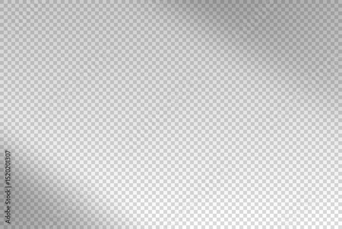 Shadow blinds. Sun light from window. Overlay effect. Shade jalousie transparent. Isolated background. Windows blind. Reflection shadows on wall. Reflected horizontal shading. Vector illustration