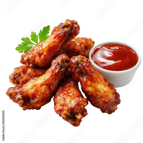 Delicious spicy chicken wings served with tangy sauce in a cozy setting for an enjoyable meal experience