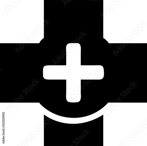 Medical Symbol Collection Graphic with Healthcare Icons and Signs for Clinic Hospital and Pharmaceutical Design Projects