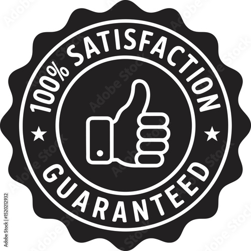 Satisfaction is fully guaranteed with a thumbs up seal for a positive experience
