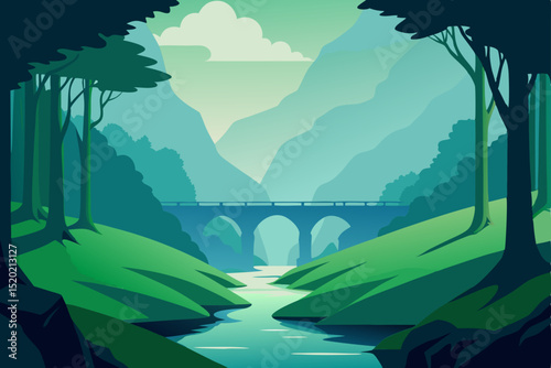 bridge over river