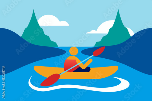 vector illustration of a boat