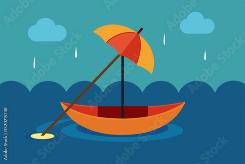 vector illustration of a beach