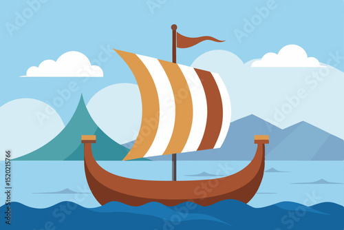 sailing ship in the sea