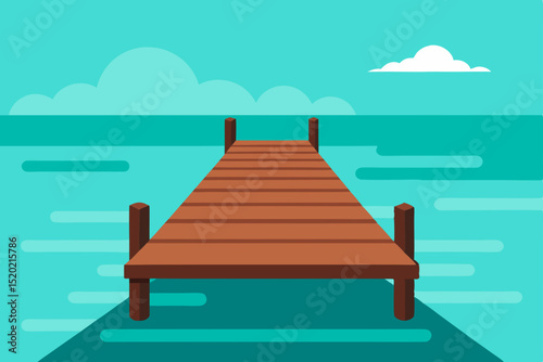 wooden pier on the beach