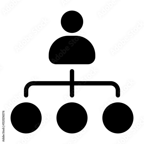 Organizational Chart Outline Icon