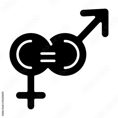 Gender Equality Outline Icon