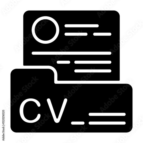 Resume Folder Outline Icon