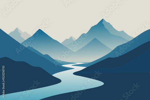 mountain landscape with mountains