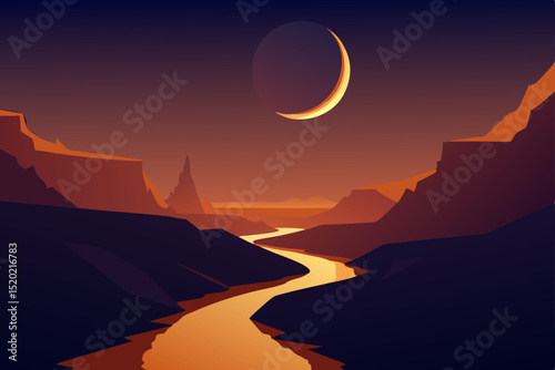 sunset over the mountains