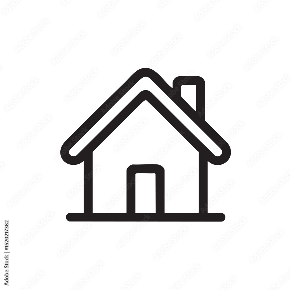 Minimalist house icon design for home projects and themes Minimalist house icon design for home projects and themes