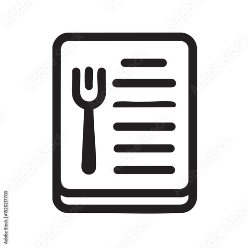 Menu design for a modern restaurant with clean layout