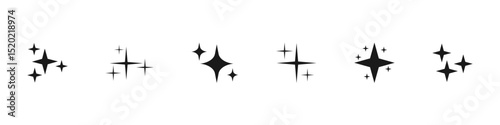 Starburst set. Star burst icon. Isolated vector starburst set. Star burst shape bright twinkle.