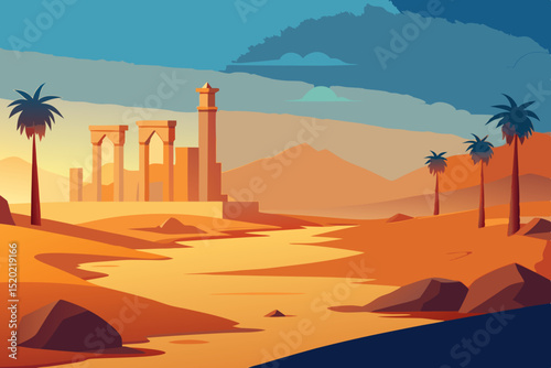 oasis in the sahara