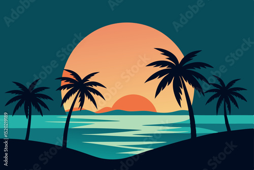 palm tree on the beach