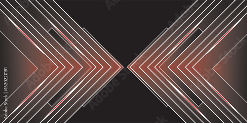 Black social media cover design, abstract background, cover template, geometric backdrop, headline vector illustration