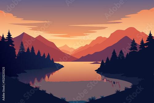 sunrise over the mountains