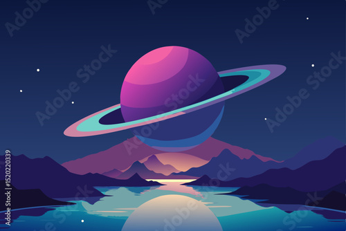 alien planet in space
