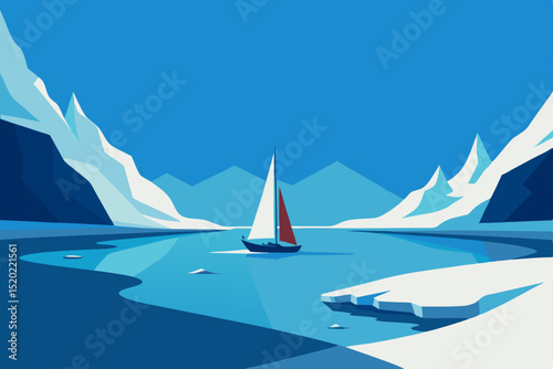 sailing boat on the sea