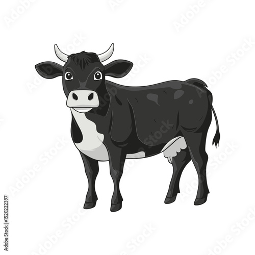 Cow Portrait: A lifelike portrait of a sturdy cow. This piece captures the simplicity and innocence of rural life and agriculture.