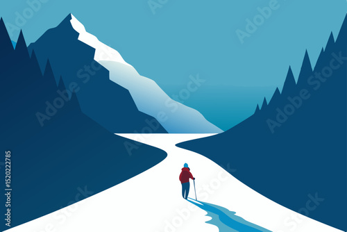 winter mountain landscape
