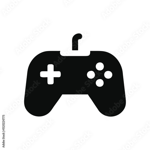 Joystick or controller icon, vector illustration.