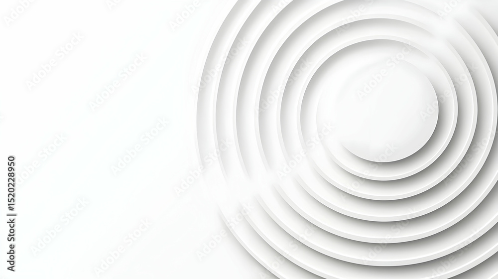 Obraz premium Abstract Geometric Concentric Circles Design