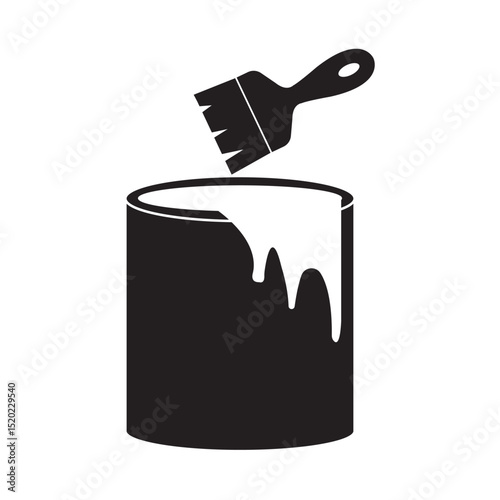 paint can icon illustration design template