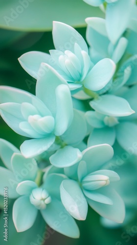 Soft focus close-up of white orchid flowers

