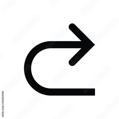 Traffic right direction. Arrow vector.