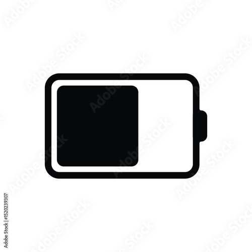 Battery charge icon outline vector