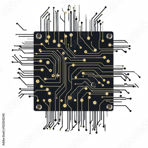 AI Data Chip with Advanced Machine Learning Network