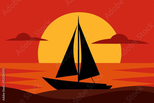 sailing boat on the sea