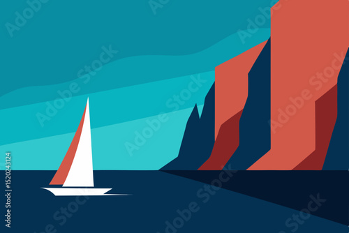 sailing ship on the sea