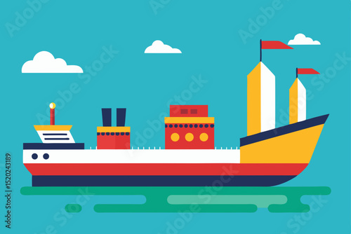 ship in the harbor