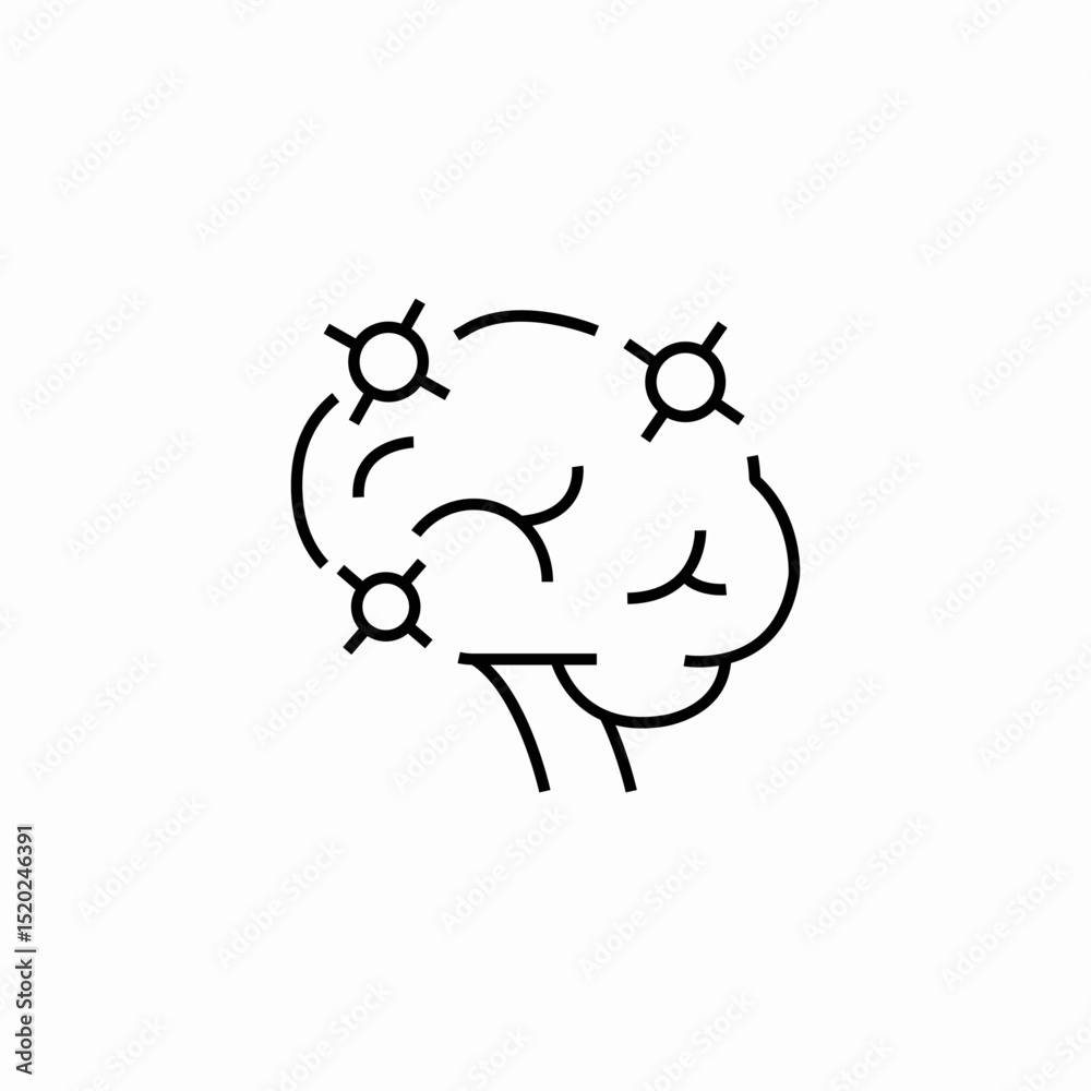brain storm ideas icon sign vector brain storm ideas icon sign vector