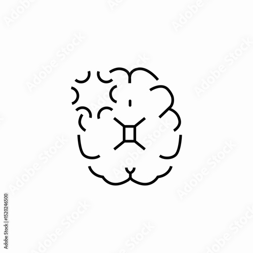 brain tumor icon sign vector