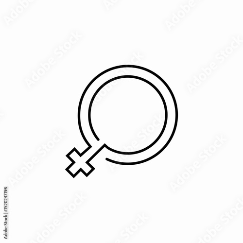 female gender symbol icon sign vector