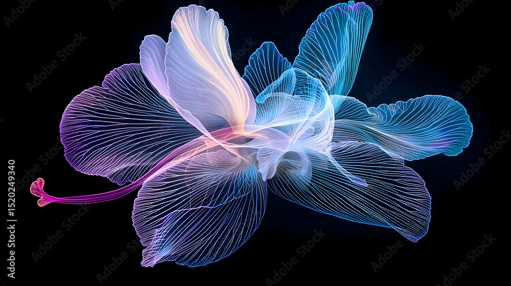 Fototapeta premium Abstract Glowing Floral Design
