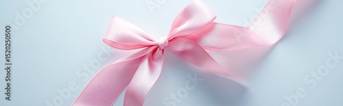 Delicate Pink Ribbon Bow (2)