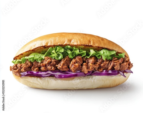 Savory, layered sandwich