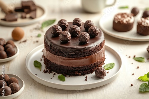 Chocolate dessert artistry