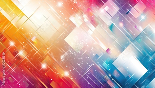 Vibrant abstract geometric design