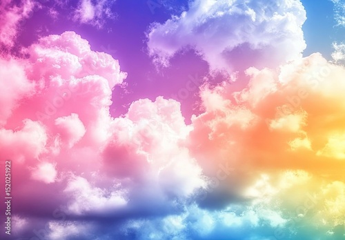 Vibrant, colorful cloudscape