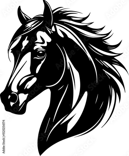 horse head silhouette