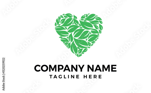 Love natural abstract logo design.