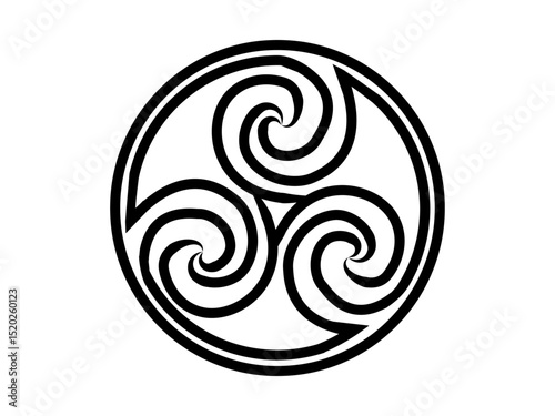 celtic knot trinity endless love on white background for tattoo symbol religion icon logo. vector illustration	